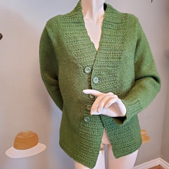Royal Robbins green button sweater - Picture 2 of 12